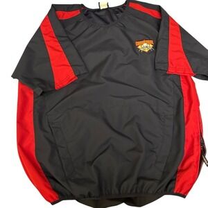 Cooperstown SS Warm Up Jacket Men Small Navy Red Backvent